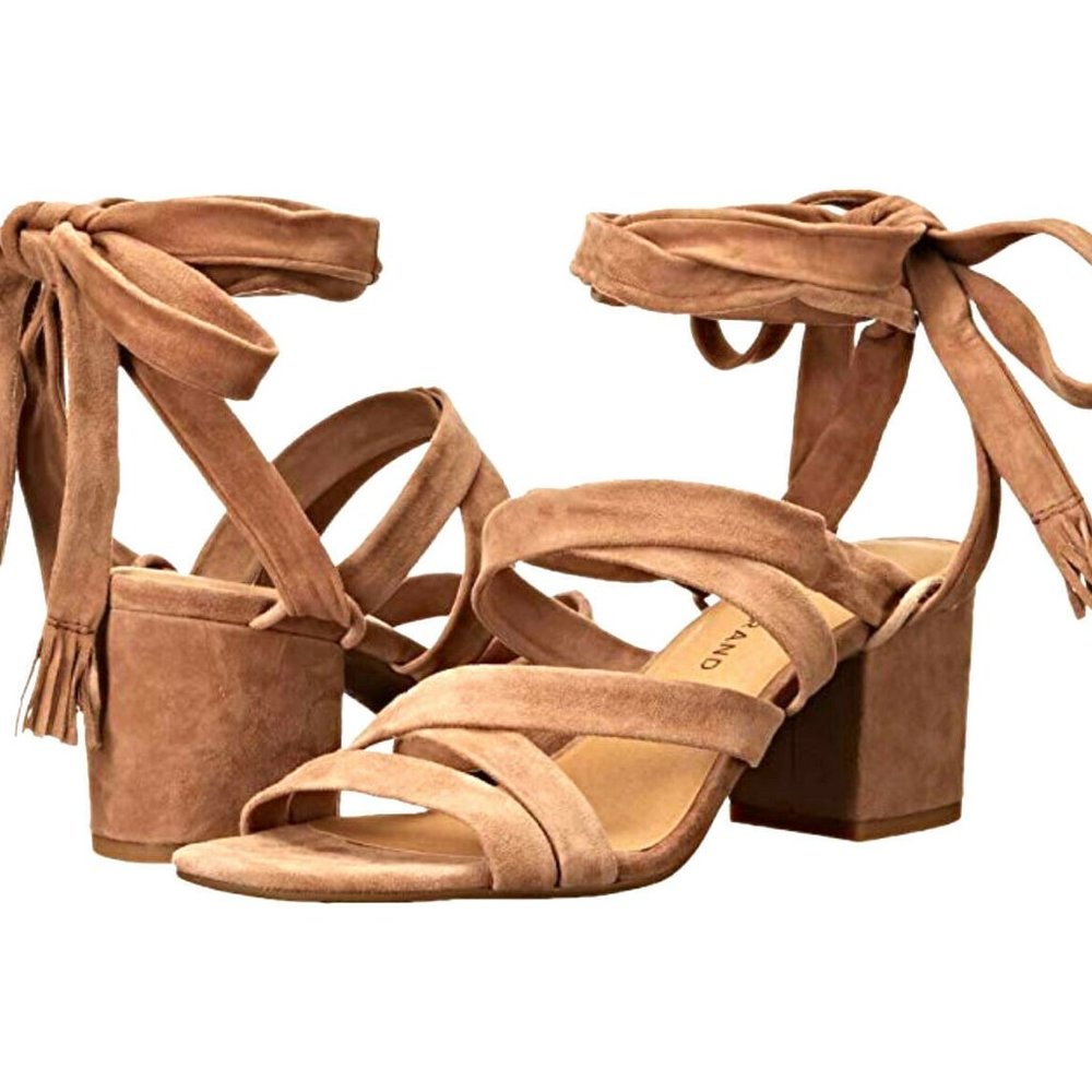 Lucky Brand Idalina Cafe Suede Gladiator Sandals